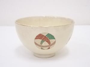 京焼　原平造　色絵毬茶碗